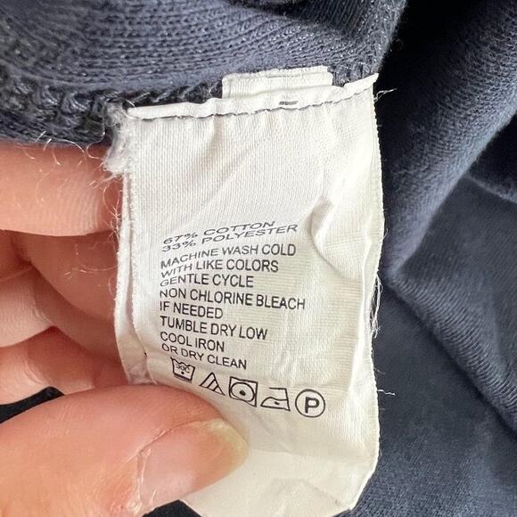 Tommy Bahama Sweater Mens Large Blue Reversible Half Zip Pullover Cotton Blend - Picture 5 of 9